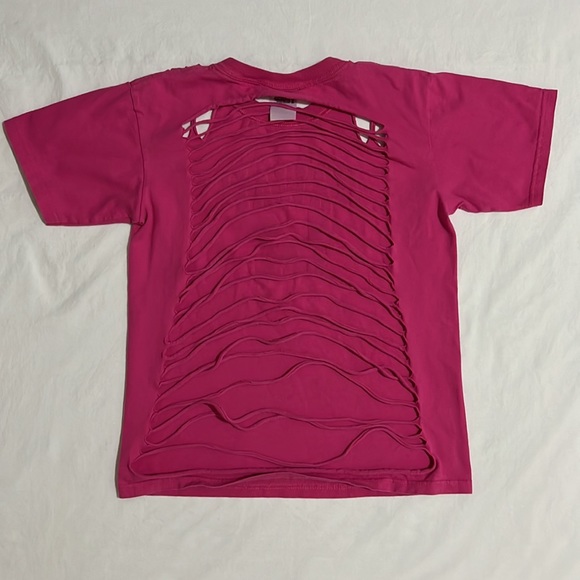 Pink Hawaii T-shirt Cut Out back tee - Picture 4 of 5